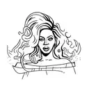 beyonce  tattoo design idea