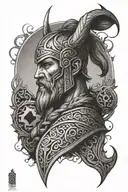 nordic viking sleeve tattoo tattoo design idea
