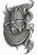nordic viking sleeve tattoo tattoo design idea