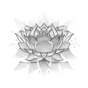Lotus Flower tummy tuck tattoo design idea