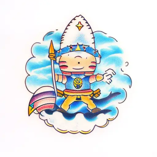 marine kid, flapjack, cute boy, marvelous adventures of flapjack,  tattoo design idea