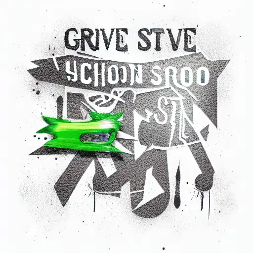 grove street 4 life tattoo design idea