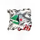 Palestinian flag tattoo design idea