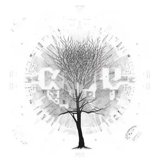 A tree silhouette with movie reels as the branches, representing your shared love for movies and the memories you've created together. tattoo design idea
