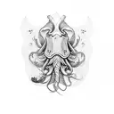 cuttlefish  tattoo design idea