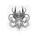 cuttlefish  tattoo design idea