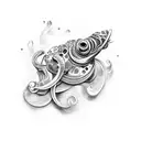 cuttlefish  tattoo design idea