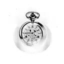 Pocket Watch Birth Date tattoo design idea