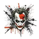 Heath Ledger's Joker tattoo design idea