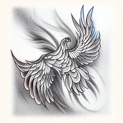 Phoenix tattoo design idea