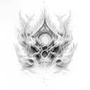 porte del inferno tattoo design idea