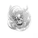 porte del inferno tattoo design idea