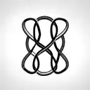 Double Helix DNA structure that shows scientific nucleotides. the DNA structure should break at middle to fragments whic tattoo design idea