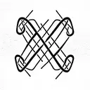 Double Helix DNA structure that shows scientific nucleotides. the DNA structure should break at middle to fragments whic tattoo design idea