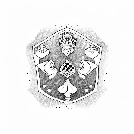 chess not checkers tattoo design idea
