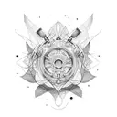 number 8 tattoo design idea