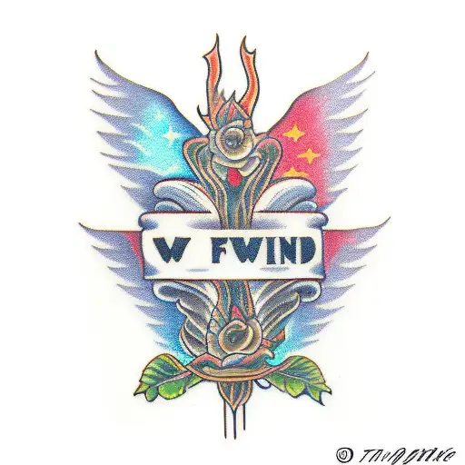 two hands twin flame tattoo design idea