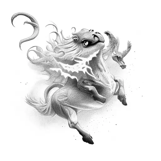 LEAPING HIGHER. YOU ARE FIRM, STABLE AND SERIOUSLY DETERMINED tattoo design idea