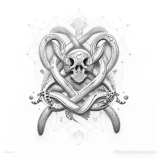  pretzel tattoo design idea