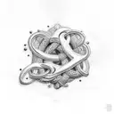  pretzel tattoo design idea