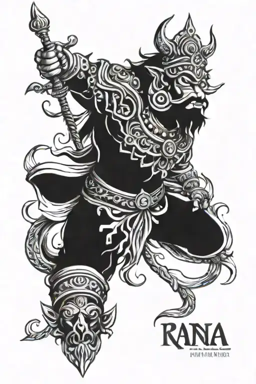king ravana sleeve tattoo design tattoo design idea