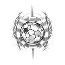 crazy soccer tattoo tattoo design idea