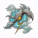 thunderstorm   tattoo design idea