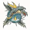 thunderstorm   tattoo design idea