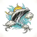 thunderstorm   tattoo design idea