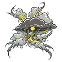 thunderstorm   tattoo design idea