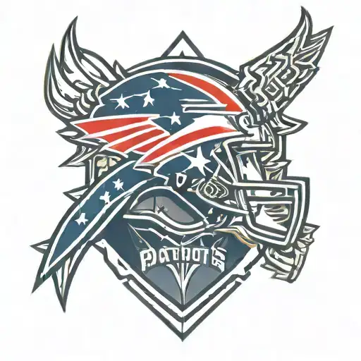 New England patriots logo tattoo design idea