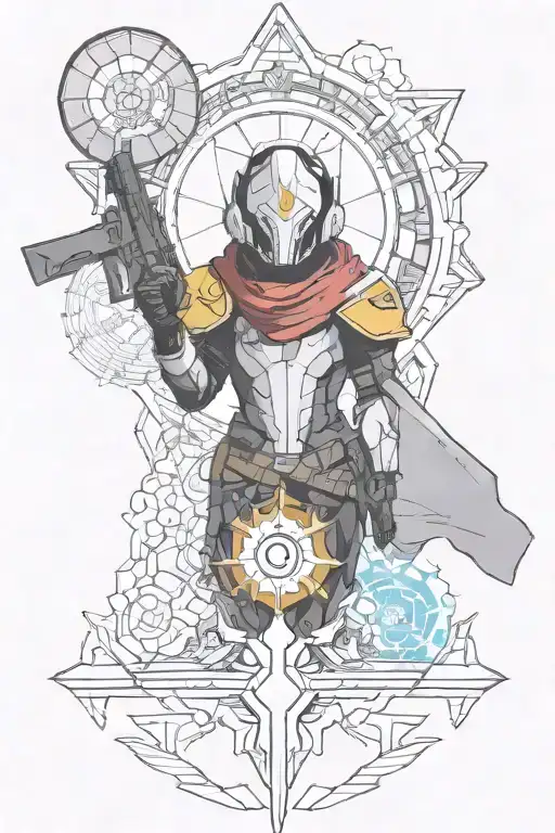 Destiny 2 hive tattoo design idea