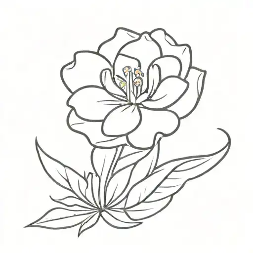 Flower tiny tattoo design idea