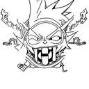 Create a tattoo featuring characters from One Piece, Dragon Ball, Bleach, and Fairy Tail in a dynamic action pose tattoo design idea