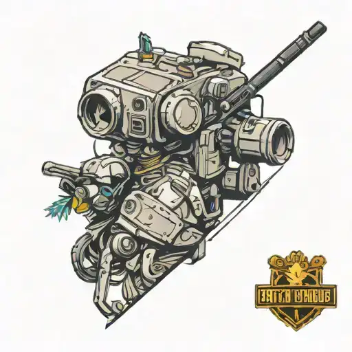 Pubg and dota2 minimal line art tattoo design idea