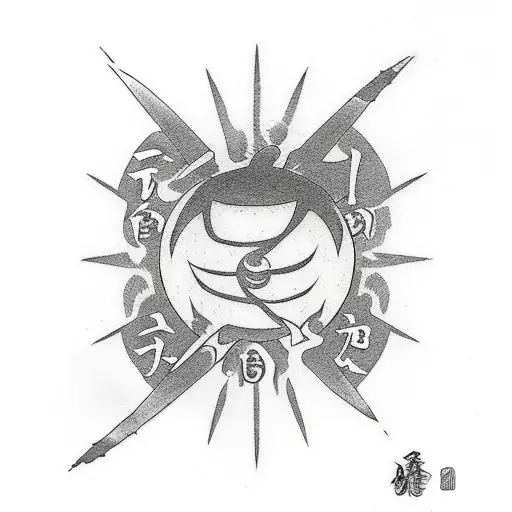 Gaara Symbol Japanese Tattoo Idea em 2023