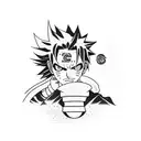 Gaara Love Naruto Curse Seal Mark tattoo design idea