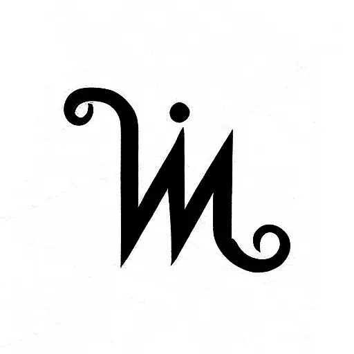 monograph of letters M M C D tattoo design idea