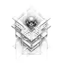 monograph of letters M M C D tattoo design idea