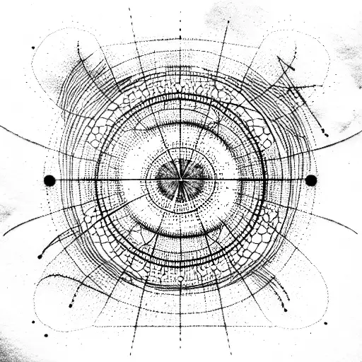 Atomic orbital diagram tattoo design idea