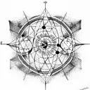 Atomic orbital diagram tattoo design idea