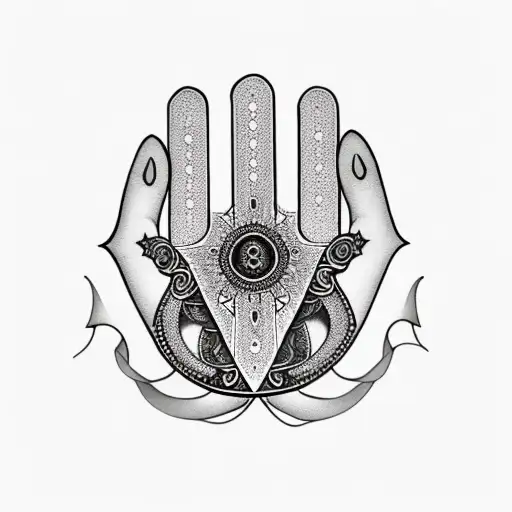 Hamsa Symbol tattoo design idea