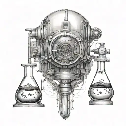 laboratory testing  tattoo design idea