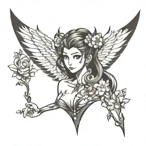 nana anime inspired tattoo tattoo design idea