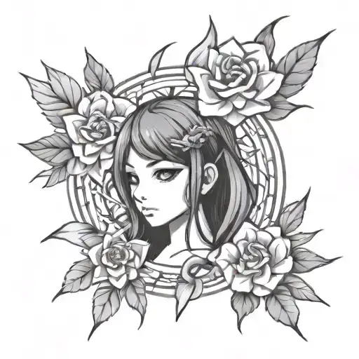 anime nana inspired tatto design tattoo design idea