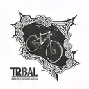 mountain bike tattoo design idea