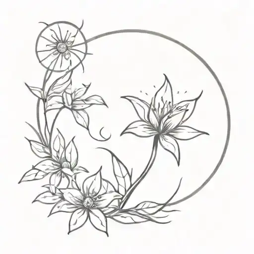 chillige sonne tattoo design idea