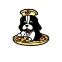 cocker spaniel and pizza tattoo design idea
