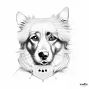 dog lover tattoo design idea