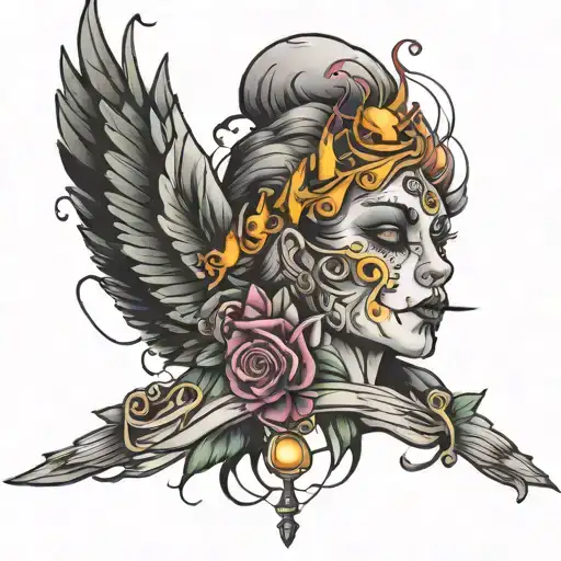 mind over matter tattoo design idea